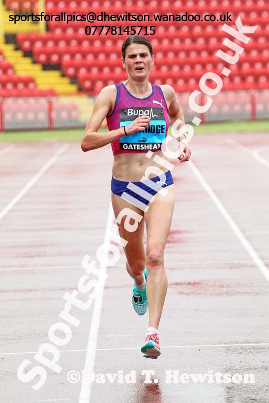 Susan Partridge 2nd in the BUPA Great North 10k. Photo: David T. Hewitson/Sports for All Pics